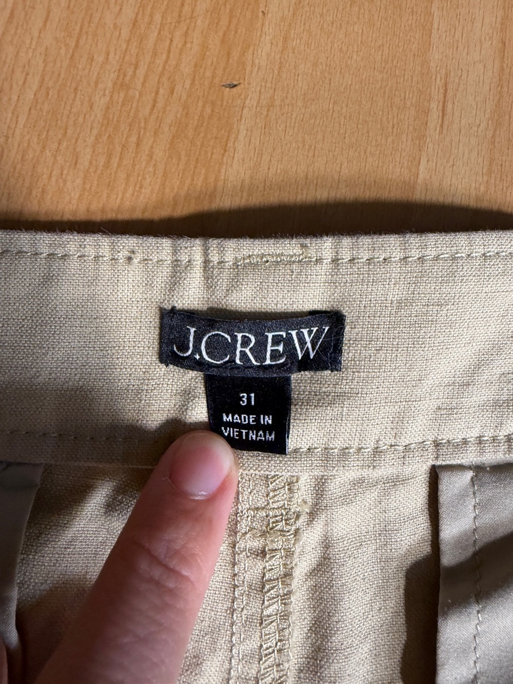 J. Crew Barrel Leg Pant In Cotton Linen Blend in Coastal Khaki 31 - Picture 7 of 14